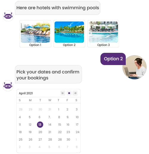 Chatbot for hospitality